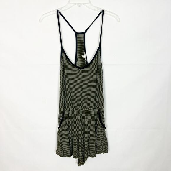 Silence + Noise Striped Sleeveless Romper Size L - Picture 1 of 9